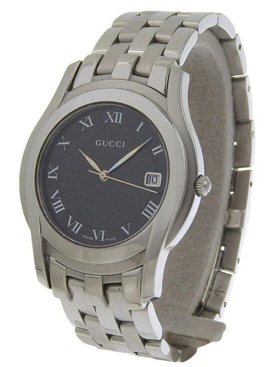 Gucci Accessories - GUCCI Watches 5500M black blackDial Stainless Steel Quartz Analog display ...